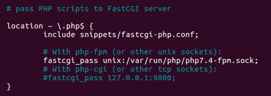 Nginx php fpm настройка ubuntu