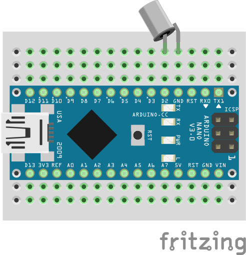 Connecting Tilt Sensor With Arduino HiBit